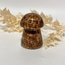 Load image into Gallery viewer, Chocolate Calcite Mushroom Crystal Carving