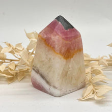 Load image into Gallery viewer, Pink Aragonite Crystal Tower Point Obekisk  Pink Crystal