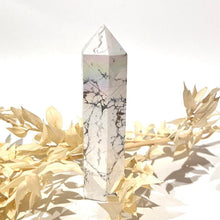 Load image into Gallery viewer, Aura Howlite Crystal Tower Point Generator