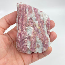 Load image into Gallery viewer, Rubellite Pink Tourmaline Raw Crystal Chunk Pink Crystal
