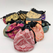 Load image into Gallery viewer, Boho Fabric Pouch / Bag / Drawstring Pouch / Jewellery Pouch Bag Handmade in India