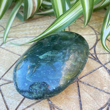 Load image into Gallery viewer, Nephrite Green Crystal Palm Stone Green Crystal