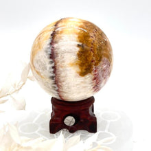 Load image into Gallery viewer, Pork Stone Rainbow Calcite Crystal Sphere Crystal Ball