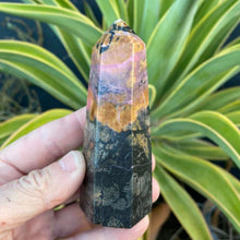 Load image into Gallery viewer, Rhodonite Crystal Tower Point Generator Obelisk