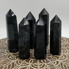 Load image into Gallery viewer, Astrophyllite Crystal Tower Point Generator