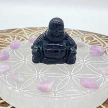 Load image into Gallery viewer, Black Obsidian Buddha Crystal Carving