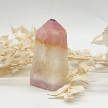 Load image into Gallery viewer, Pink Aragonite Crystal Tower Point Obelisk Pink Crystal Tower