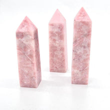Load image into Gallery viewer, Pink Opal Crystal Tower Point Generator Obelisk