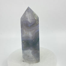 Load image into Gallery viewer, Moss Agate Crystal Tower Point Generator