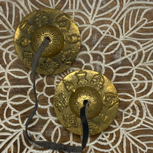 Load image into Gallery viewer, Astamangalas Tingsha Bells from Nepal Sound Healing Brass Tingsha