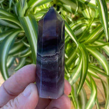 Load image into Gallery viewer, Purple / Blue Fluorite Crystal Tower Point Generator