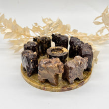 Load image into Gallery viewer, Boho Soapstone Elephant Incense Stick Holder