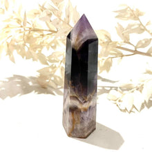 Load image into Gallery viewer, Chevron Amethyst Crystal Tower Point Generator