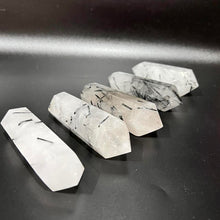 Load image into Gallery viewer, Black Tourmaline in Quartz double Terminated Point