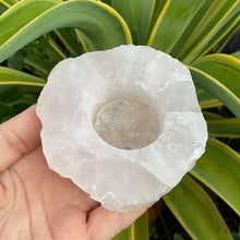 Load image into Gallery viewer, Rose Quartz Crystal Candle Holder Tea light Burner Gift