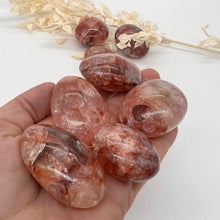 Load image into Gallery viewer, Fire Quartz Crystal Palm Stone Crystal
