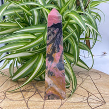 Load image into Gallery viewer, Rhodonite Crystal Tower Point Generator
