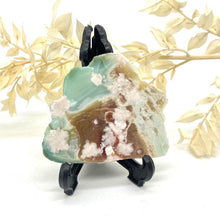 Load image into Gallery viewer, Green Flower Agate Crystal Raw Slab