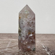 Load image into Gallery viewer, Small Flower Agate Crystal Tower Point Generator
