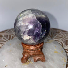 Load image into Gallery viewer, Fluorite Crystal Sphere Crystal Ball Specimen Gift