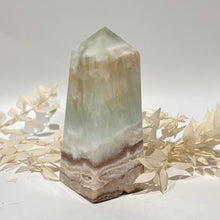 Load image into Gallery viewer, Caribbean Calcite Crystal Tower Point Generator