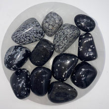 Load image into Gallery viewer, Snowflake Obsidian Tumbled / Tumble Stone / Tumbles