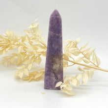 Load image into Gallery viewer, Lepidolite Crystal Tower Generator Point Gift for Her