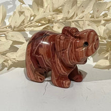 Load image into Gallery viewer, Red Jasper Elephant Crystal Carving