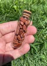 Load image into Gallery viewer, Goldstone Crystal Chips in a bottle.