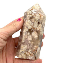 Load image into Gallery viewer, Flower Agate Crystal Tower Point Generator