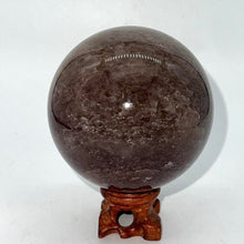 Load image into Gallery viewer, Strawberry Quartz Crystal Sphere Crystal Ball