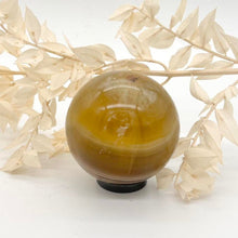 Load image into Gallery viewer, Yellow Fluorite Crystal Sphere Crystal Ball