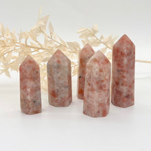 Load image into Gallery viewer, Sunstone Crystal Tower point Generator Orange Stone Crystal