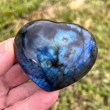 Load image into Gallery viewer, Labradorite Crystal Heart with Great Flash Labradorite Crystal Heart