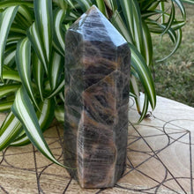 Load image into Gallery viewer, Black Moonstone Crystal Tower Point Generator