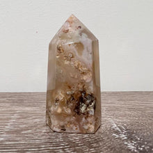 Load image into Gallery viewer, Flower Agate Crystal Tower Point Generator