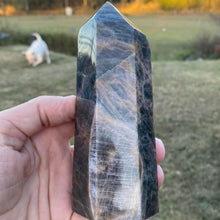Load image into Gallery viewer, Black Moonstone Crystal Tower Point Generator