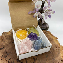 Load image into Gallery viewer, Raw Crystal Stone Chunk Gift Set in Box