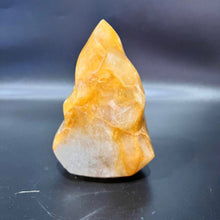 Load image into Gallery viewer, Golden Healer Flame Crystal Carving