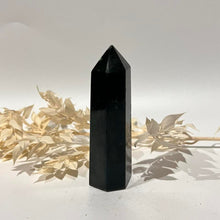 Load image into Gallery viewer, Moss Agate Crystal Tower Point Generator