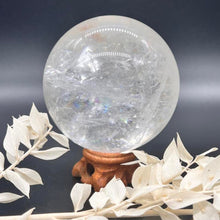 Load image into Gallery viewer, Rainbow Clear Quartz Crystal Sphere Crystal Ball