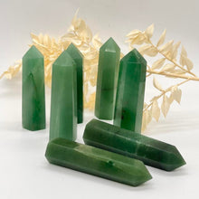 Load image into Gallery viewer, Green Aventurine Crystal Tower Point Generator