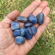Load image into Gallery viewer, Blue Quartz Tumbled / Tumble Stone / Tumbles