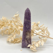 Load image into Gallery viewer, Lepidolite Crystal Tower Generator Point Gift for Her