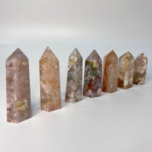 Load image into Gallery viewer, Small Flower Agate Crystal Tower Point Generator