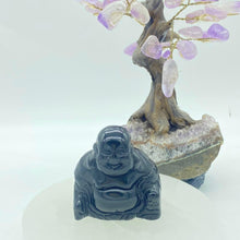 Load image into Gallery viewer, Black Obsidian Buddha Crystal Carving