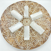 Load image into Gallery viewer, Selenite Crystal Chunk Raw Satin Felspar Raw Crystal