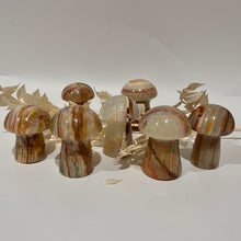 Load image into Gallery viewer, Green Onyx Mushroom Crystal Carving