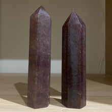 Load image into Gallery viewer, Strawberry Calcite Crystal Tower Point Generator