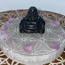 Load image into Gallery viewer, Hematite Buddha Crystal Carving
